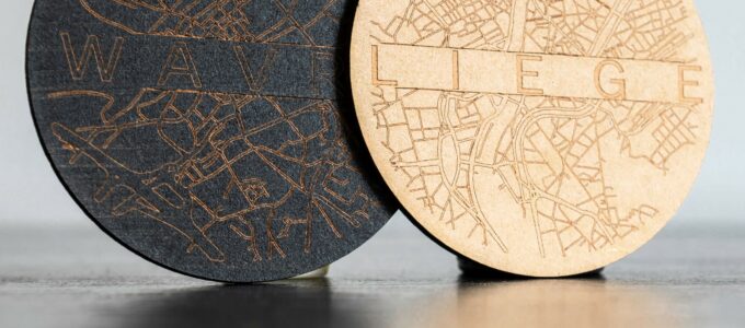 Sous-verres plan de ville